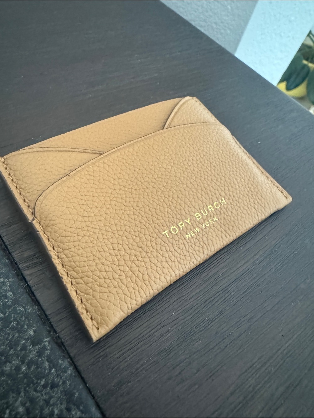 Tory Burch Tan Leather Card Holder